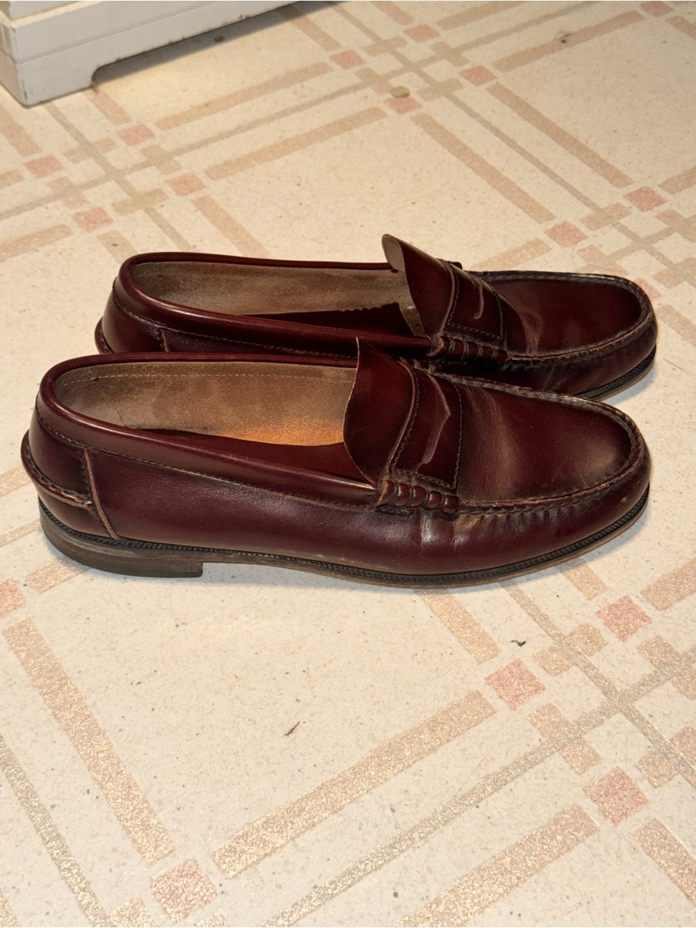 Florsheim Burgundy Penny Loafers 9.5 - Picture 10 of 16